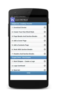 Learn MS Word android App screenshot 9