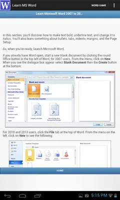 Learn MS Word android App screenshot 4